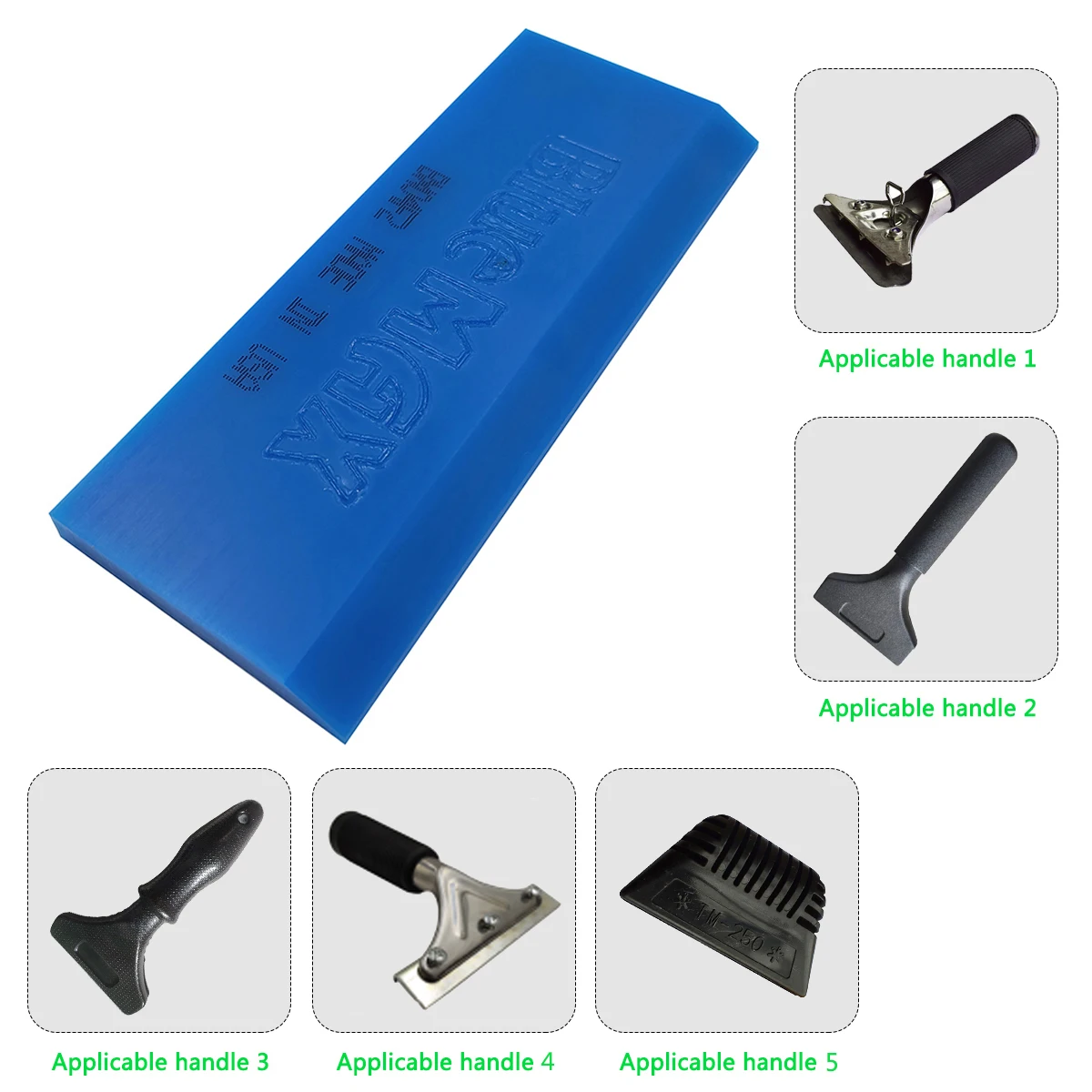 13*5cm BLUEMAX Rubber Scraper Window Squeegee Blade Glass Cleaner Vinyl Tint Tools Sticker Remover Car Cleaning Accessories car cleaning tool car wrapping scraper tool