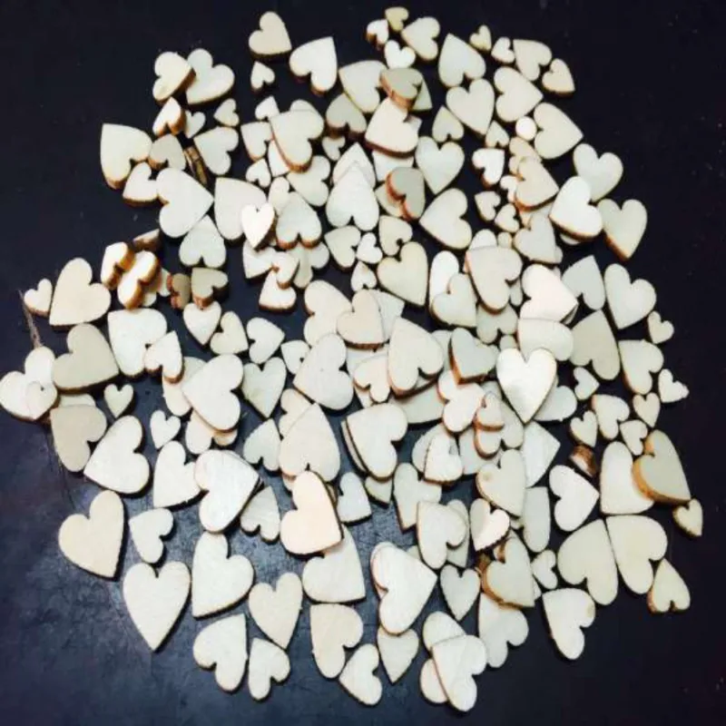 100pcs/set Wood Wooden Love Heart Wedding Table Scatter Decor Crafts Diy Craft Valentine's Day Gifts Vintage Wedding Decorations 100pcs/set Wood Wooden Love Heart Wedding Table Scatter Decor Crafts Diy Craft Valentine's Day Gifts Vintage Wedding Decorations