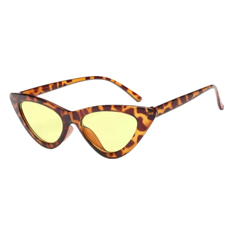 Женские солнцезащитные очки, новые модные милые сексуальные женские солнцезащитные очки кошачий глаз, женские винтажные брендовые маленькие солнцезащитные очки UV400, Новое поступление