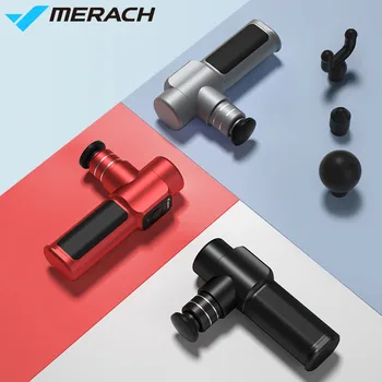

Youpin Merach Nano Pocket Fascia Gun Small Muscle Relaxer Mini Massager Gun 4 Massage Heads For Office Home Sports
