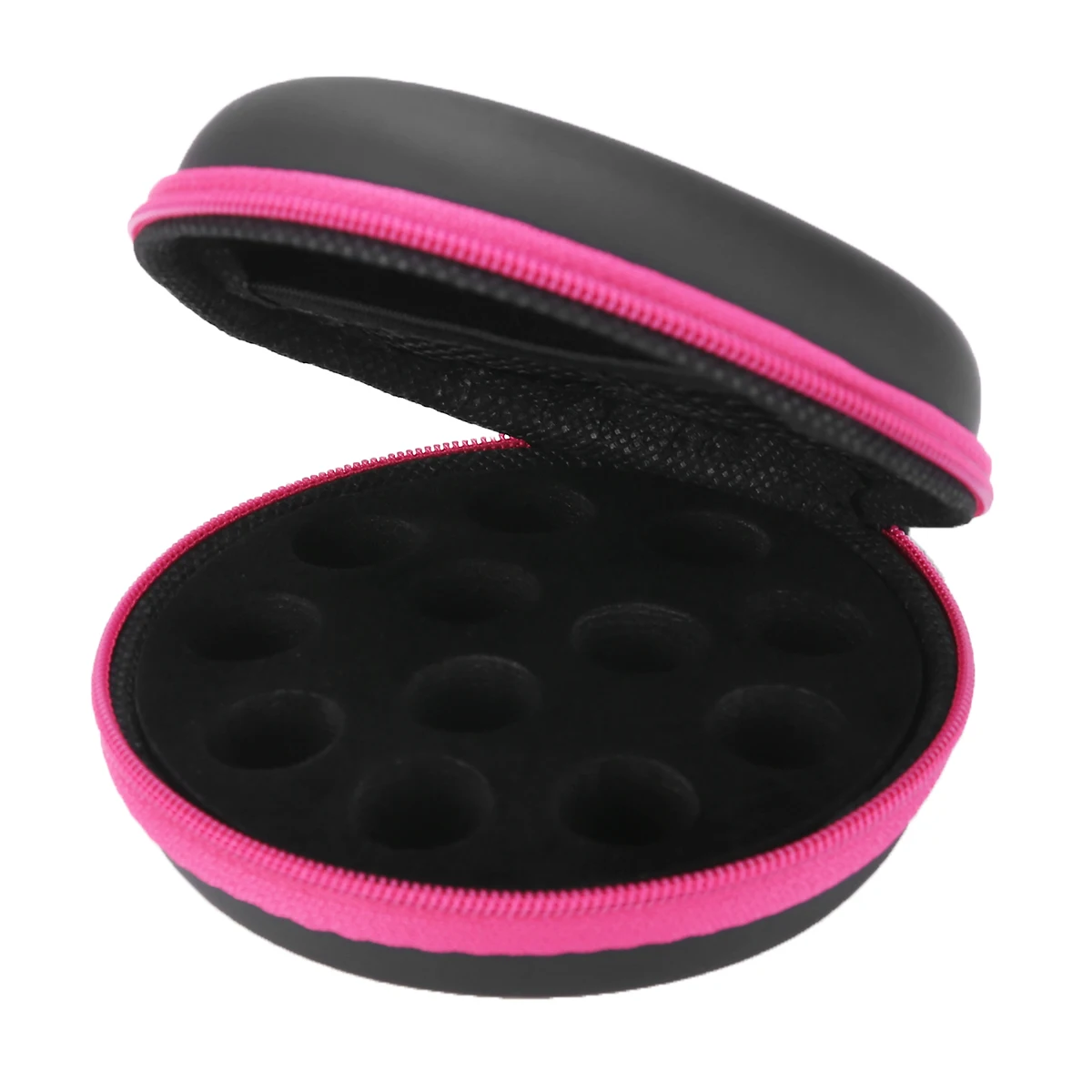 Round 12 Slots Aromatherapy Essential Oil Storage Case Box Organizer Bag