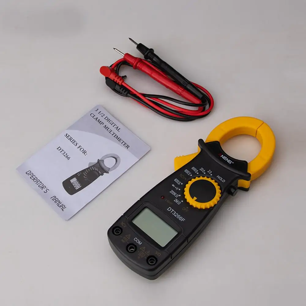 ANENG DT3266F Мини цифровой мультиметр зажим Амперметр электрические клещи AC/DC Напряжение тестер устройства сопротивления с зуммером