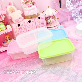 

750ml Clay Storage Box Pp Freshness Box Snacks Rectangular Storage Box Transparent Plastic Sealed Box