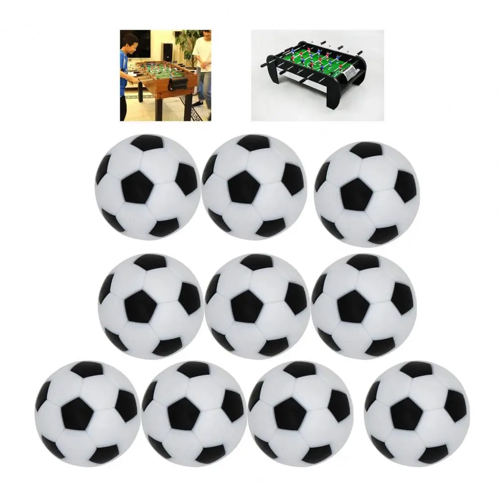 10Pcs Boardgame Football Practical Desktop Game Replacement Balls Fade-less Bright Colors Table Soccer