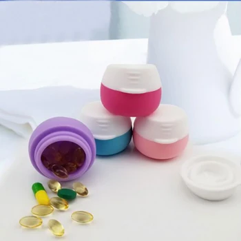 

2019 Outdoor Travel Silicone Packing Box Portable Color Cosmetics Storage Box Jewelry Pill Box Cream Plaster Box Wholesale