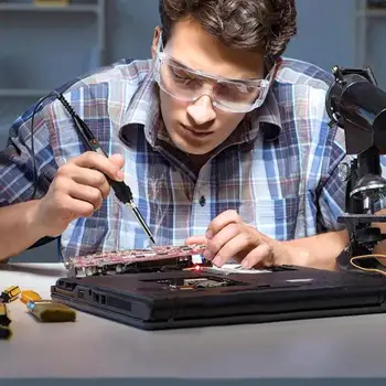 

80W Adjustable Temperature Electric Soldering Iron Welding Display LCD Tools Set 220V/110V Rework Station Repair Digital P3Y4