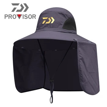 

2020 Daiwa Men UV Protection Fishing Cap Nylon Quick-drying New Outdoor Mountaineering Fishing Sun Hat Women Summer Buckle Cap