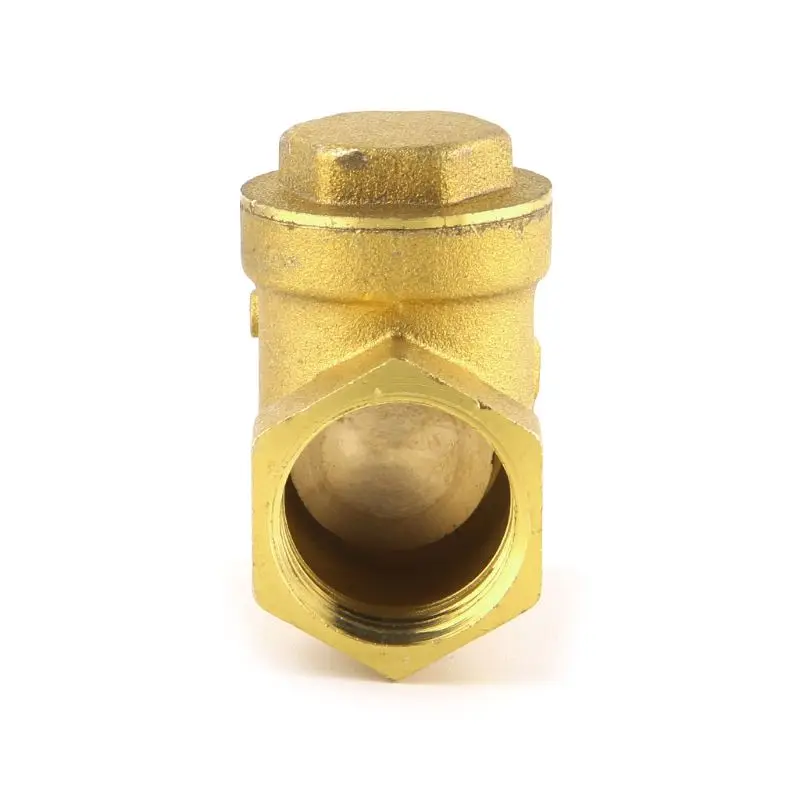 

Golden horizontal check valve Brass non return valve 1/2"