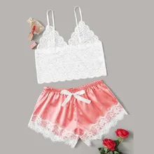 2s# пижамы, женская одежда для сна, пижамы, женское белье, корсет, кружево, на косточках, пикантная одежда для сна, нижнее белье, топ+ трусы, пижама