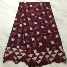 Швейцарские кружева ткань из Дубая Brode \ Coton африкен Tissu Dentelle нигерийское кружево ткань Африканский хлопок кружевная ткань