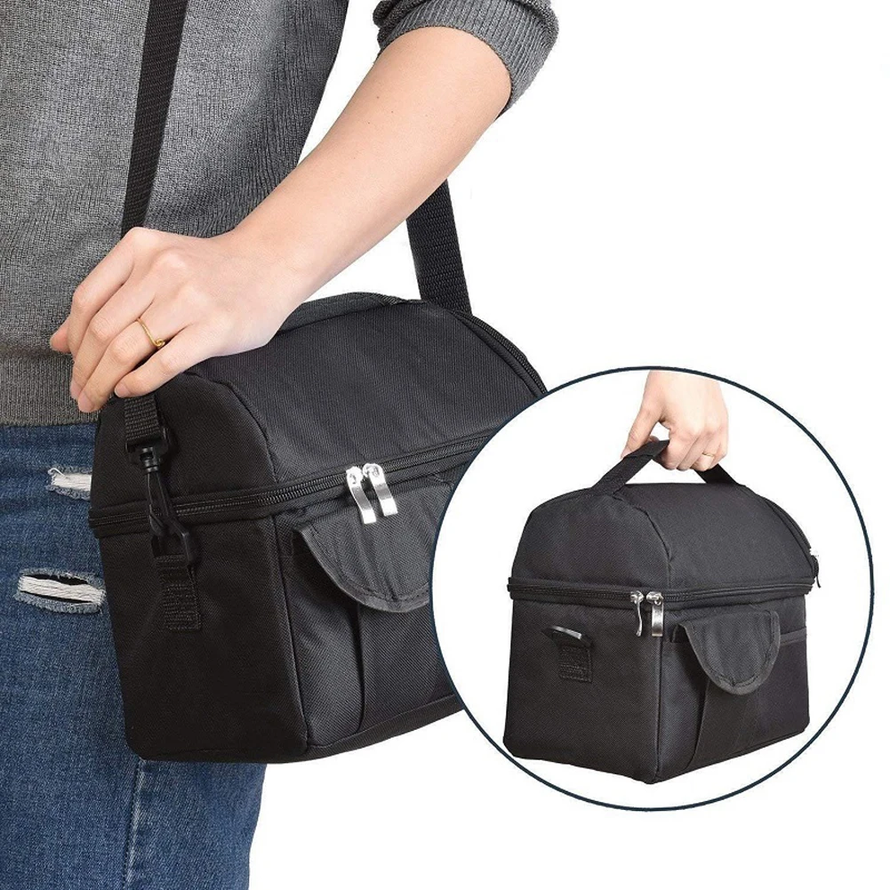8L Insulated Lunch Bag Coolbag Work Picnic Men Women Adult Kids Heavy Duty Oxford Nylon Food Thermal Storage Lunch Box