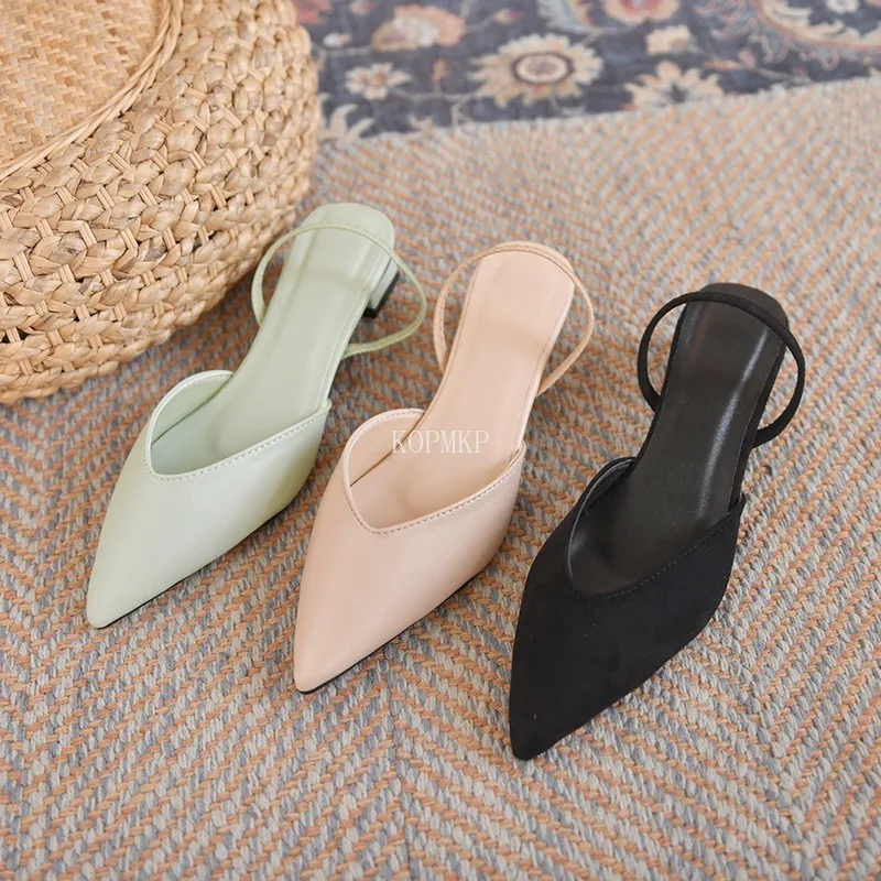 Ladies Sandals Ankle Strap Pumps Stiletto Pointed Toe High Heels Sandals Formal Party Shoes Slingback Kopmkp Zapatos De Mujer 43