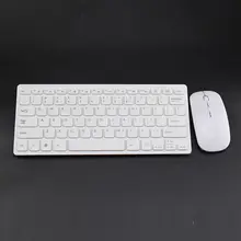 Wireless 2.4GHz Mini Keyboard Ultra-Thin Mouse Mice Set for Desktop Laptop
