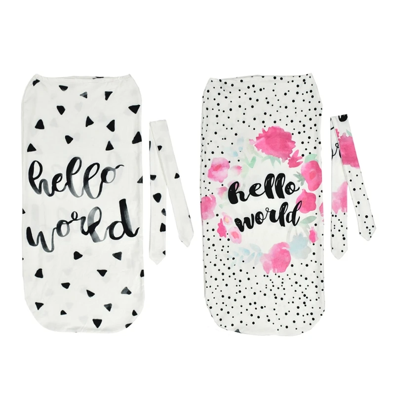 2pcs/set Soft Cute Newborn Swaddle Blanket Baby Sleeping Bag Muslin