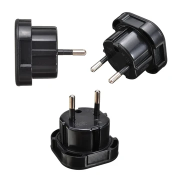 

1pc Universal Travel UK To EU Adapter Socket High Quality Black Plug Adapter 10A/16A 240V Onsale