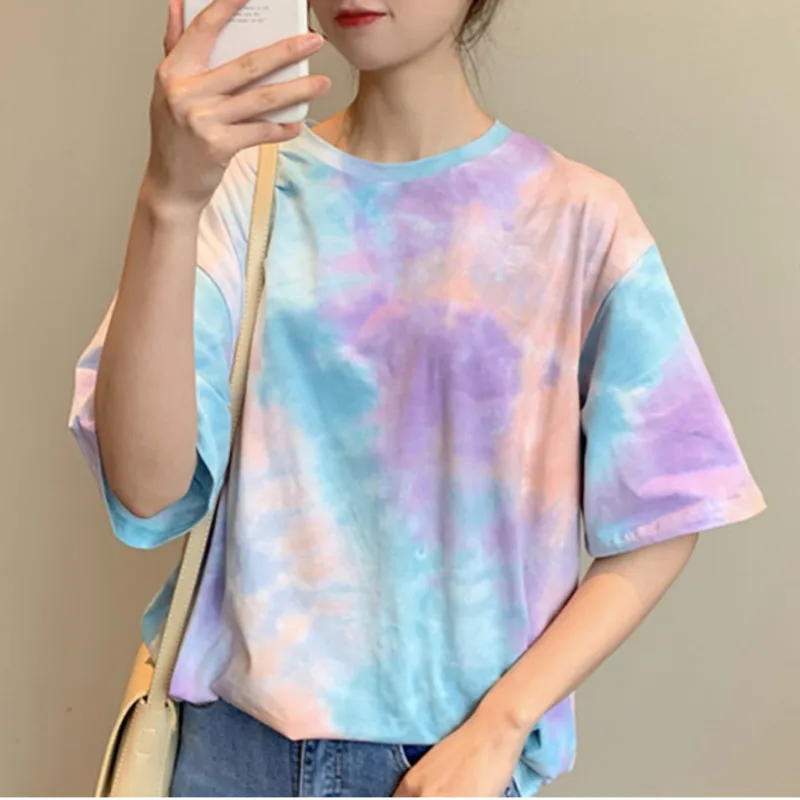 

XUXI 2019 Copying T -shirts Women Shirts 100% Cotton Short Mango T -shirt Neck Summer Short Slender Tops Casual Shirt FZ727