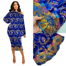 Бархатная кружевная ткань платья последние нигерийские Французские тюлевые кружева с блестками Высокое качество африканская блестящая кружевная ткань