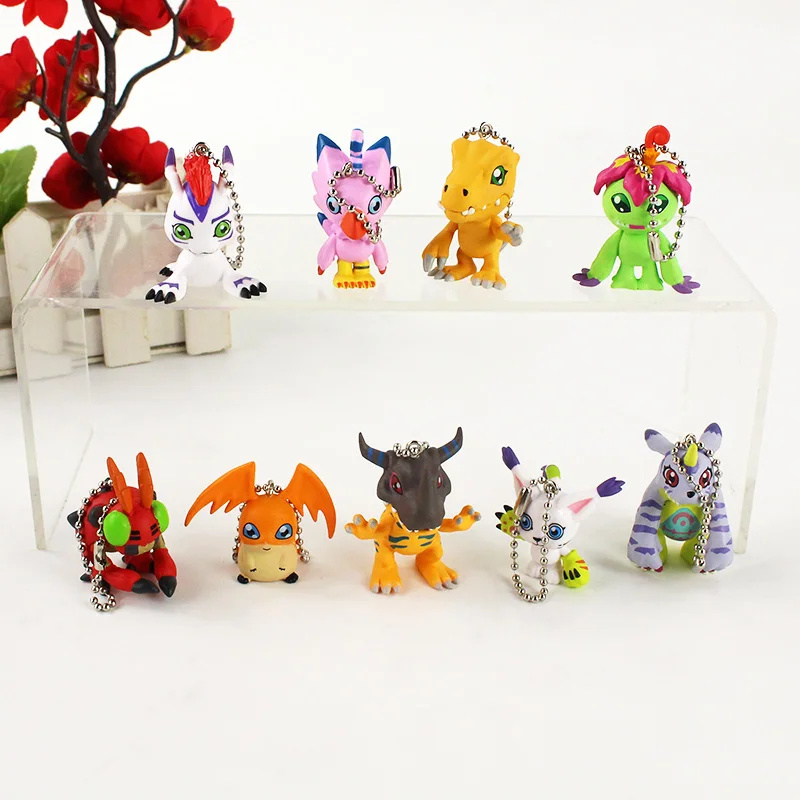 3-5 см 8 шт./лот Digimon Приключения агумон габумон патамон тэпмон гомамон фигурка
