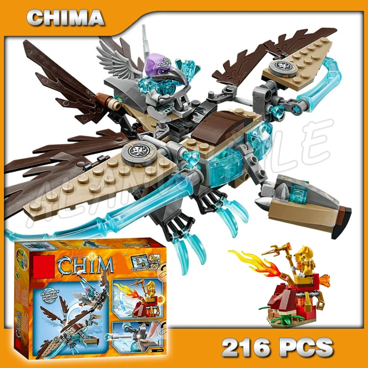 216pcs Vardy's Ice Vulture Glider Landor's weapon station building blocks mysterious Blaze Bonezythe Compatible with | Игрушки и