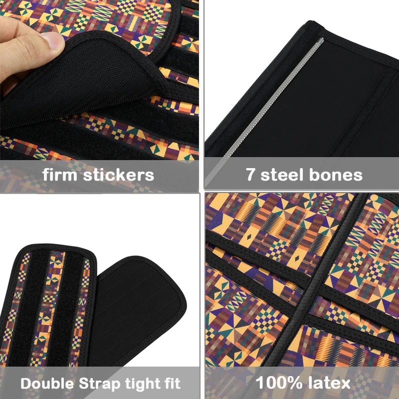 HEXIN латексный женский тренажер для талии корректор фигуры пояс похудения с 7