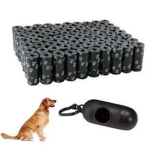  Bolsa para excrementos de perro, 2 rollos con 1 dispensador,  bolsas de recogida fácil de quitar para limpieza de residuos, suministros  para mascotas, reemplazo de rollos para perros al aire libre