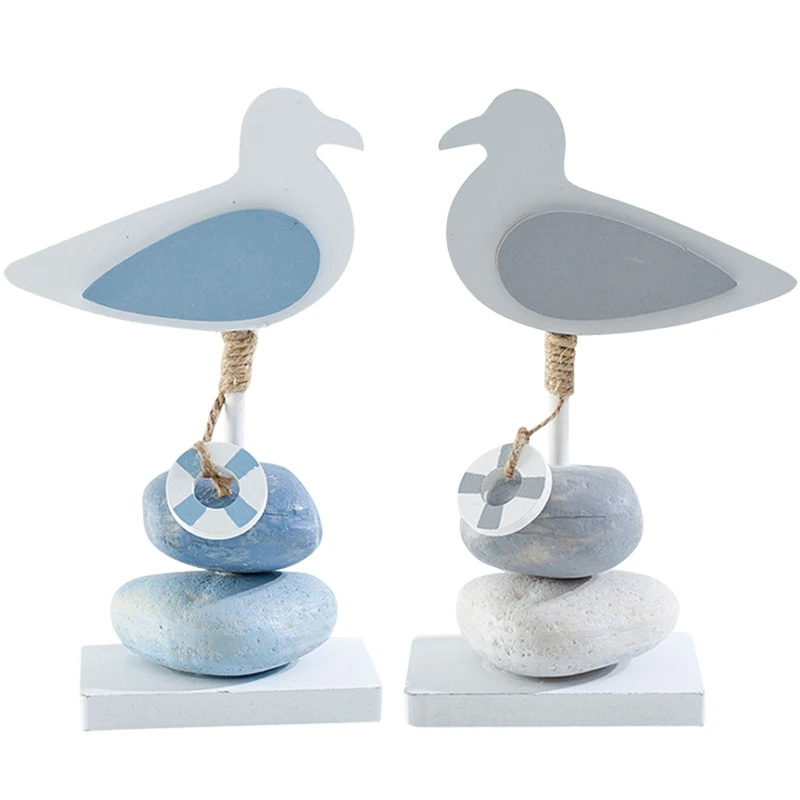 Mediterranean Wooden Bird Nostalgic Decorations Soft for Home Living Room TV Cabinet Decor | Дом и сад
