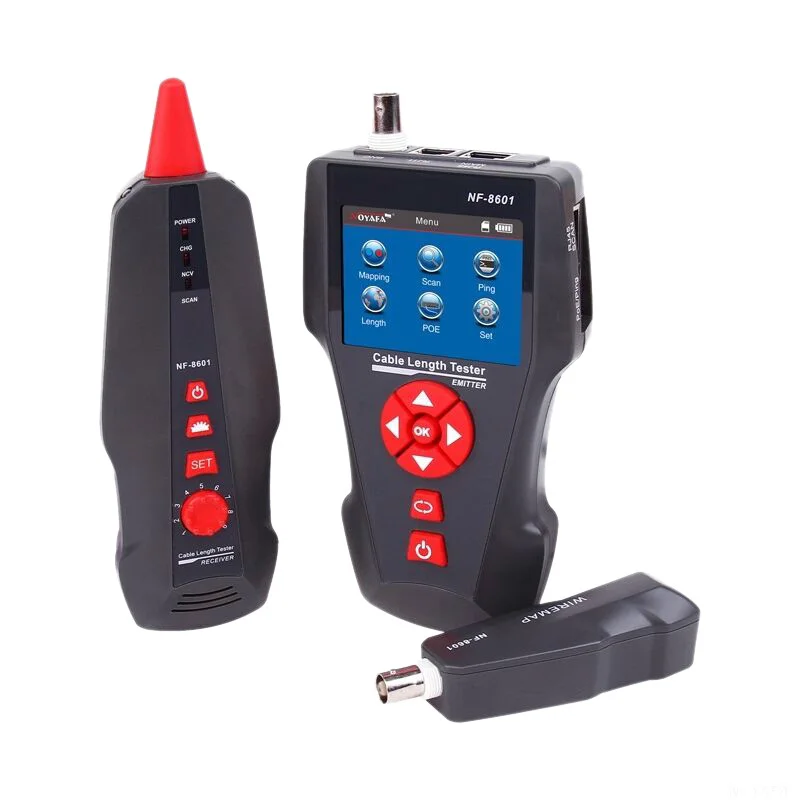 

NOYAFA NF-8601 Multi-Functional Network Cable Tester LCD Cable Length Tester Breakpoint Tester English Version