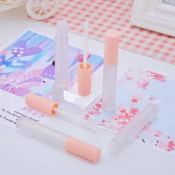 

1/5pcs/lot 3ML Pink Plastic Lip Gloss Tube DIY Liquid Lipstick Frosted Bottle Empty Cosmetic Container Refillable Bottles