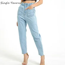 Джинсы-шаровары с высокой талией для женщин, английский консервативный стиль, джинсовые штаны для женщин, уличная одежда с большими карманами, повседневные короткие свободные Джинсы бойфренда