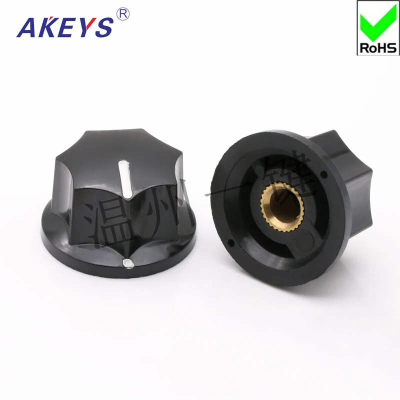 3 шт. KN-B01/B02/B03 регулятор громкости Ручка потенциометра бакелитовая ось выбор переключатель крышка внутреннее отверстие 6 мм медный сердечник