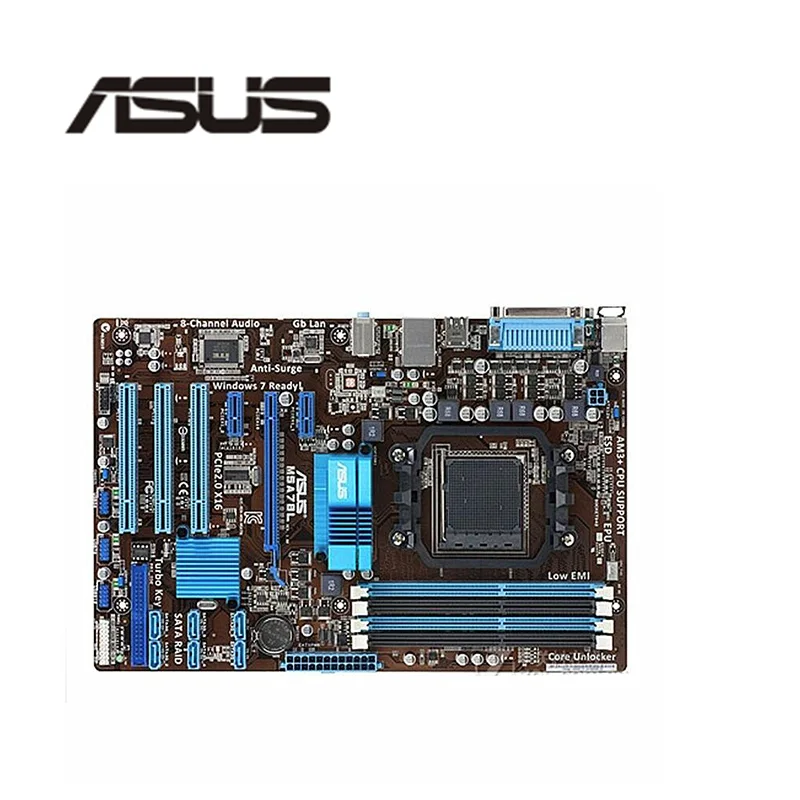 Для ASUS M5A78L Материнская плата Гнездо AM3 + DDR3 для AMD 760G M5A97 970M FX оригинальная