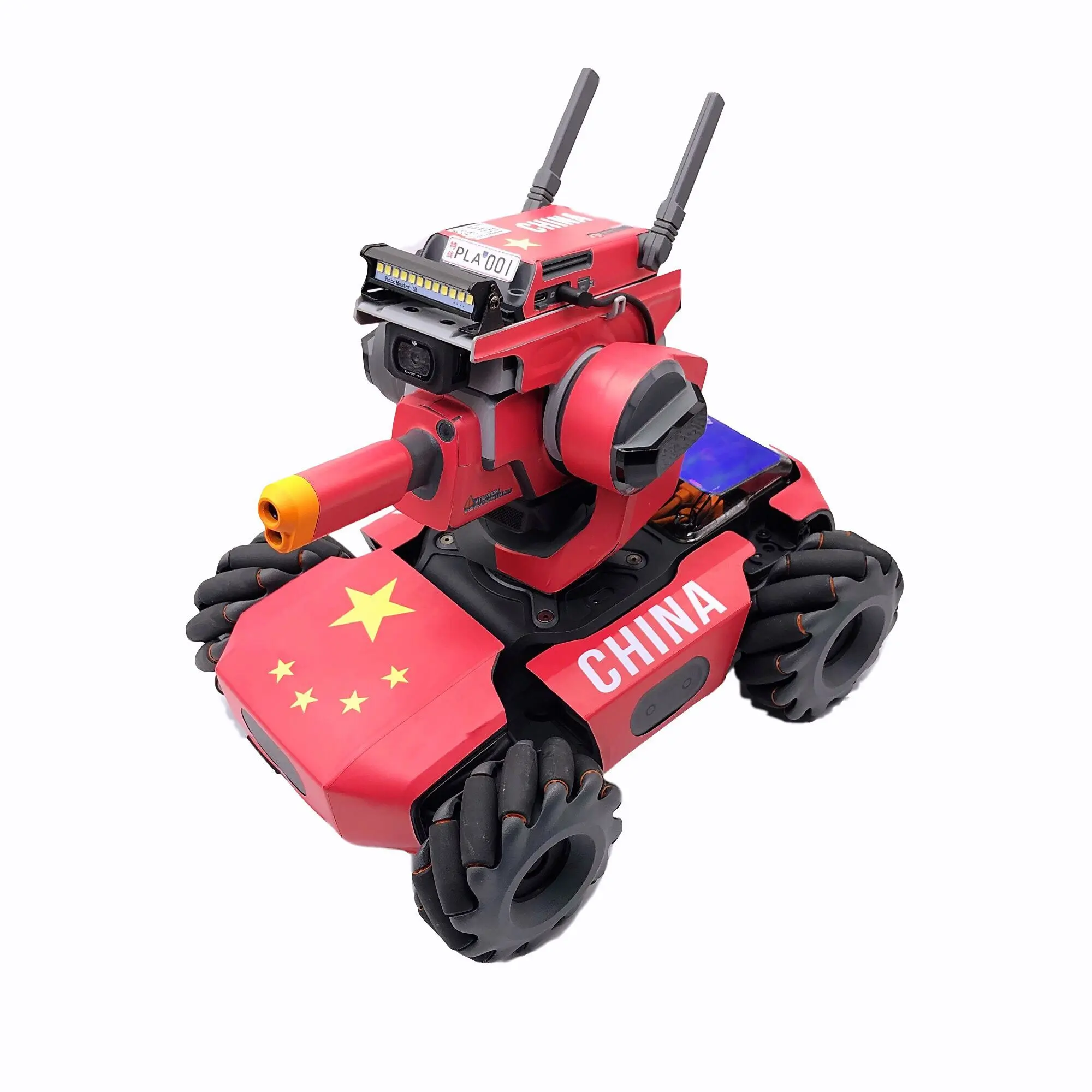 Водонепроницаемая наклейка для DJI RoboMaster S1 Shell Защитная кожа батарея кожи и номерного знака кожи для RoboMaster S1 - Цвет: Красный