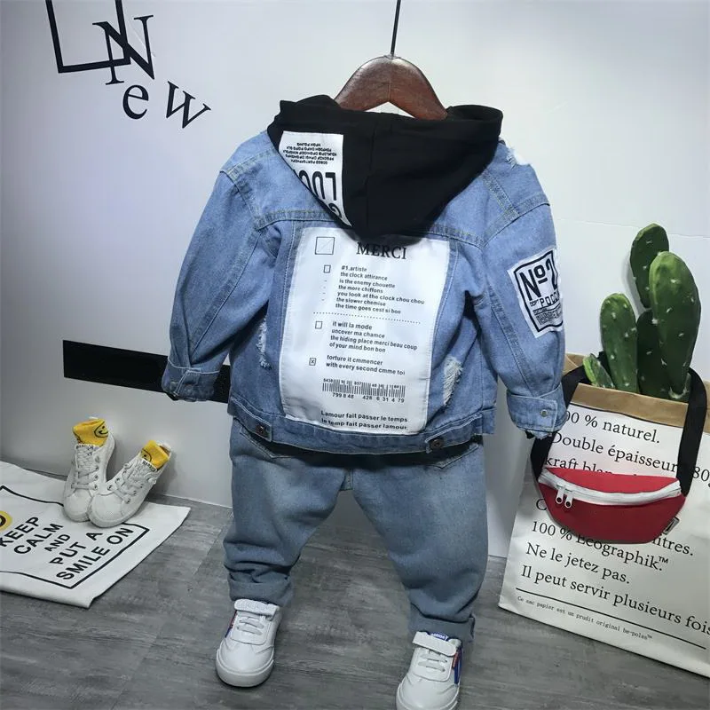 Kids Clothes Baby Boys Clothing Set Toddler Boy Clothing Kids Boys Denim Coat Hoodie Jeans 3pcs Boy Set Autumn 2 6years Clothing Sets Aliexpress