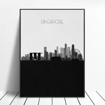 

Singapore Skyline Canvas Painting Wall Art Pictures Prints Home Decor Wall Poster Decoration For Living Room
