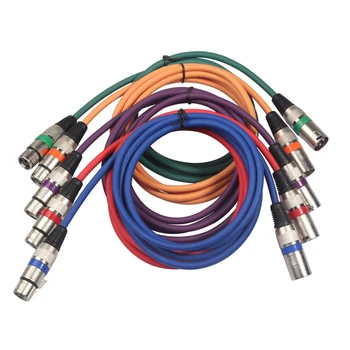 

XLR Cable Male To Female M / F 3Pin OFC o Cable Foil + Braided Shielded Microphone Amplifier Mixer 1.8M