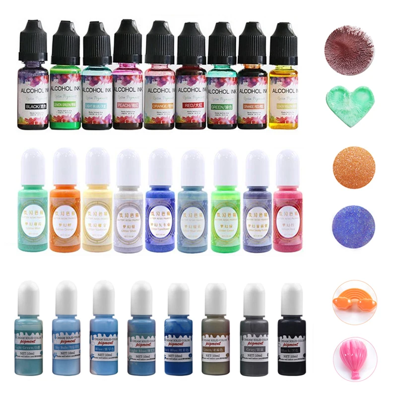 

Epoxy UV Resin Pigment Set Epoxy Resin Dye Liquid Colorant Colorful Pigment For DIY Resin Jewelry Making