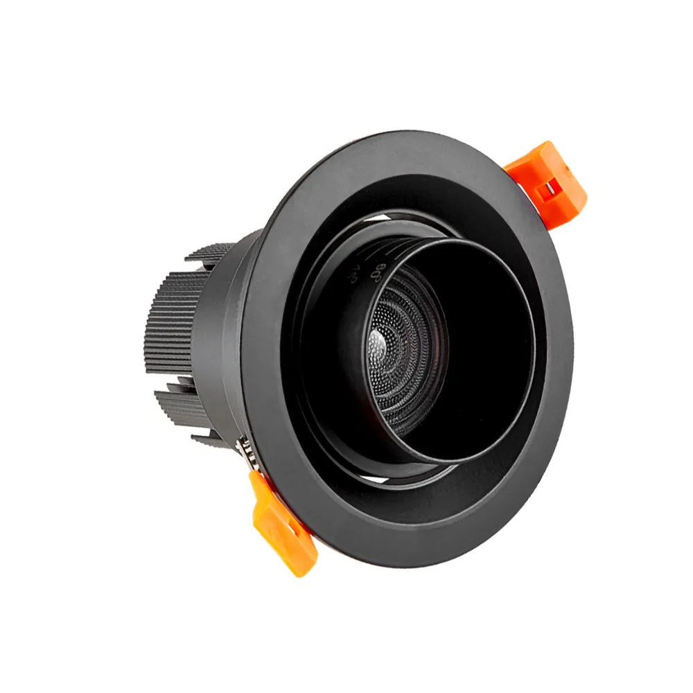 줌 빔 각도 조절 가능 15/45/60도 LED COB 매입형 통 12W 18W 20W LED 천장 스포트 라이트 그림 배경