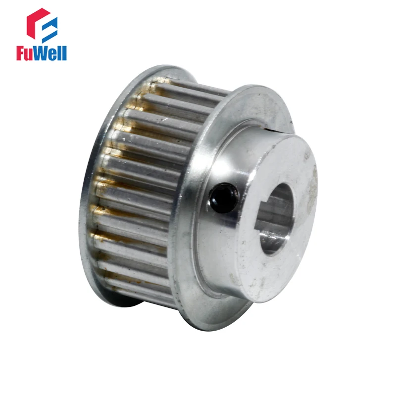 

Timing Pulley XL-25T with Keyway 16mm Belt Width Transmission Pulley 8/10/12mm Bore Aluminum Alloy 25Teeth XL Gear Belt Pulley