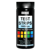 

Fashion100 Strips Pool Test Strips,PH Test Strips,Swimming Pool Test Strips,7 In 1 Spa Test Strips For Total Water Hardness,Etc