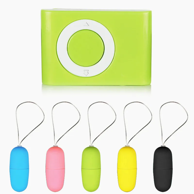 Wireless Vibrators MP3 Style Waterproof Remote Control Women Vibrating Egg Portable Body Massager Sex Adult Toy | - Цена: US $1.37 - 4.19