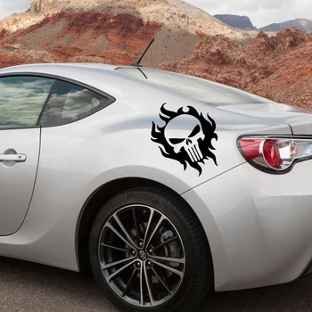 

Cartoon Skull Car Stickers Funny Colorful Car Stickers Auto Automobile Decals