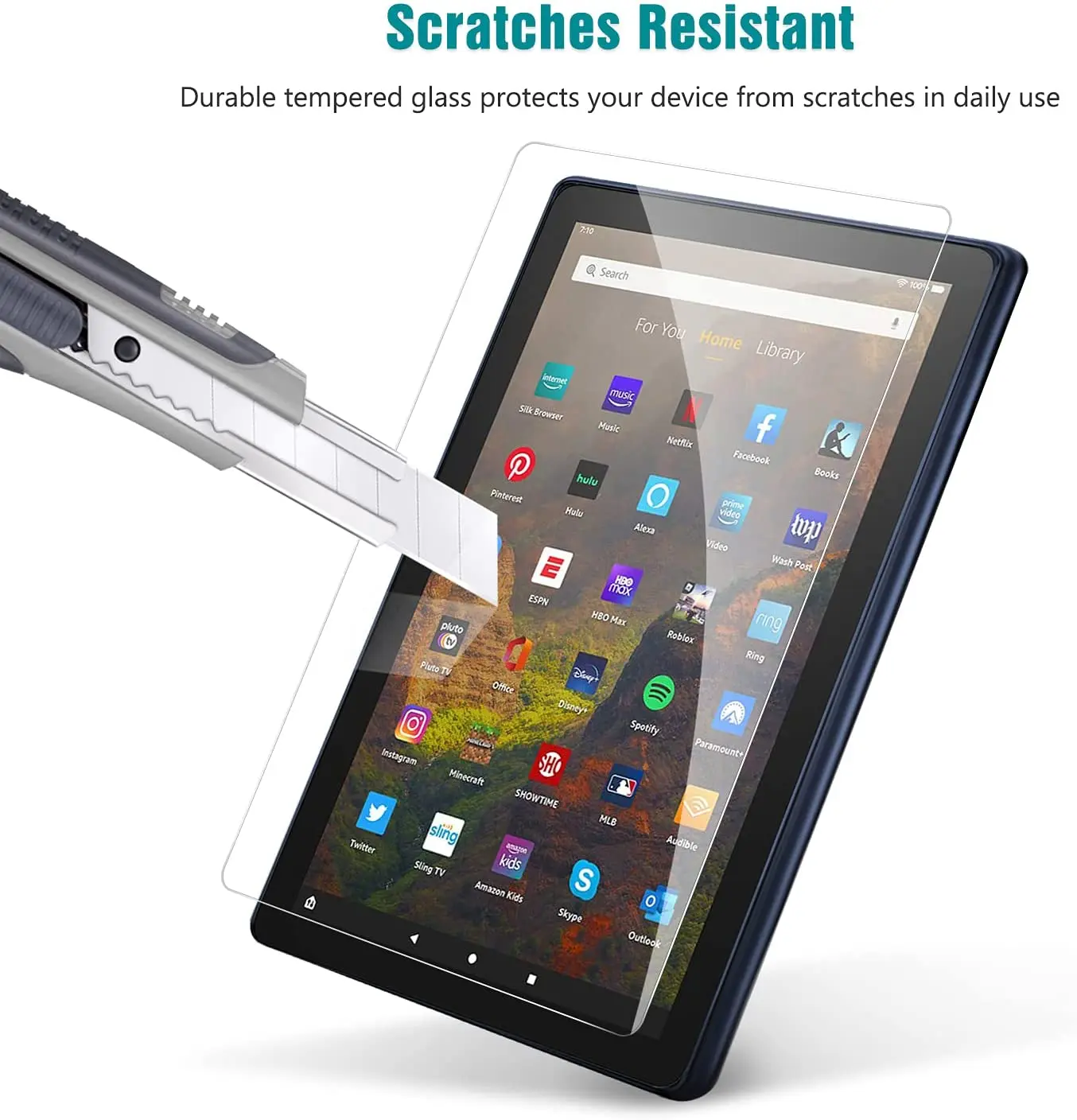 Premium Tempered Glass Screen Protector for Tablets - High-Definition Protective Film