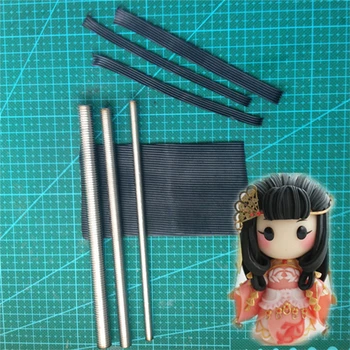 

3Pcs/Lot Clay Doll Hair Making Tools Texture Stick Hairline Special Effect Soft Clay Doll Accessories