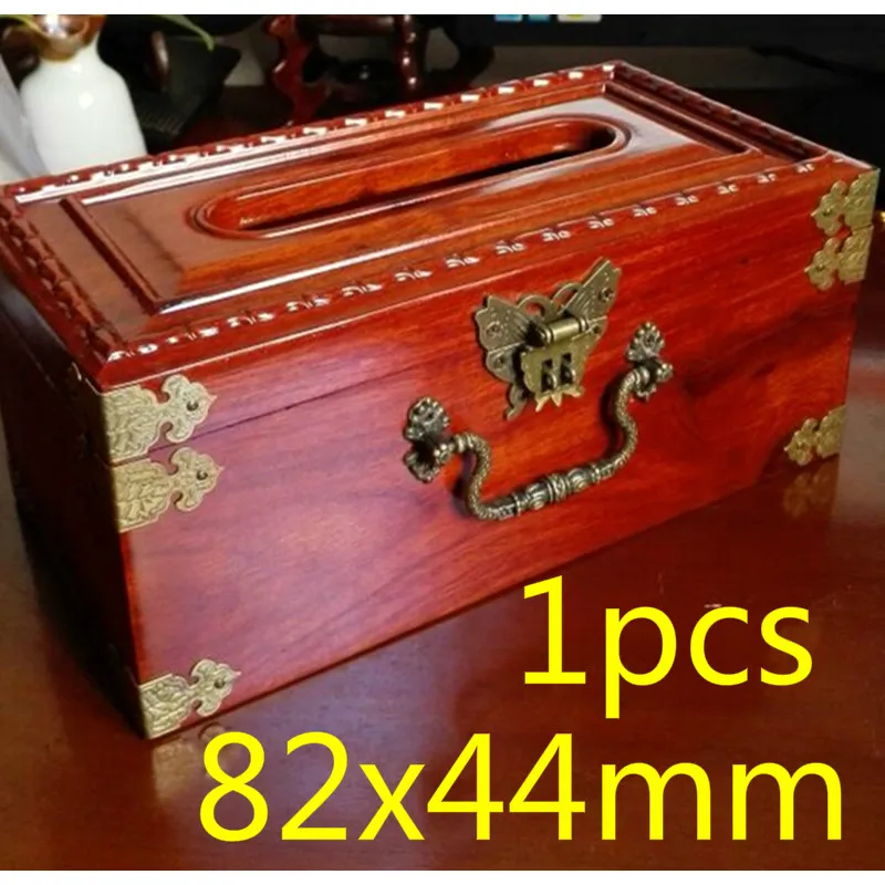 

1PCS 82x44mm Box Handle Knobs Tracery Arch Bronze Tone Furniture Hardware