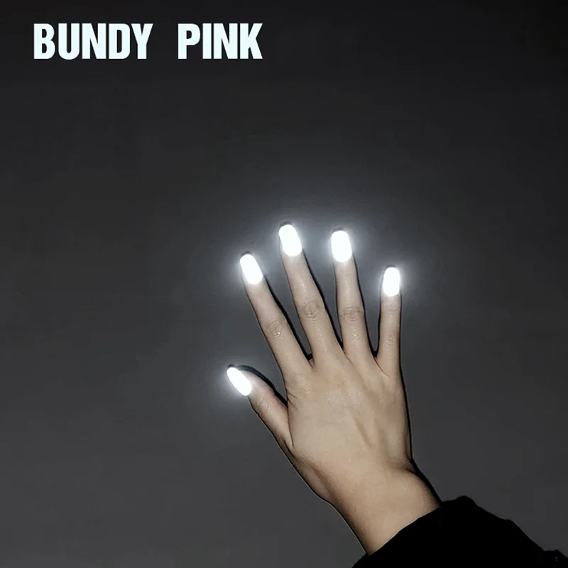 Суперъяркая пудра для ногтей Bundy розового цвета 4 5 г/кор. 2021 блестящая