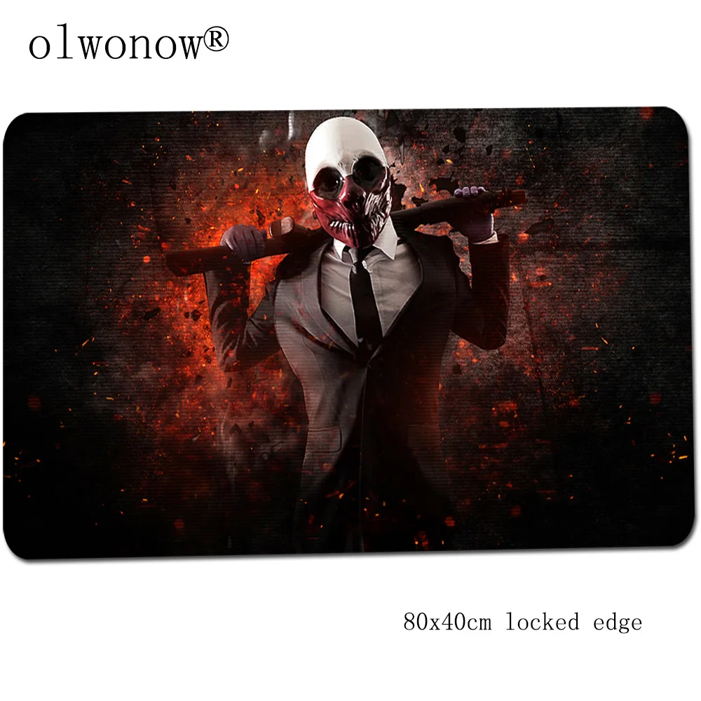Коврик для мыши Payday 800x400x3 мм подарок для мальчика игровой коврик для геймера персональная игровая компьютерная настольная клавиатура со встроенной мышью игровые коврики - Цвет: Size 800x400x3mm