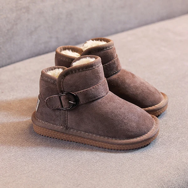 1 Pair Children Kids Snow Boots Warm Shoes Anti-slip Breathable for Winter Outdoor AN88