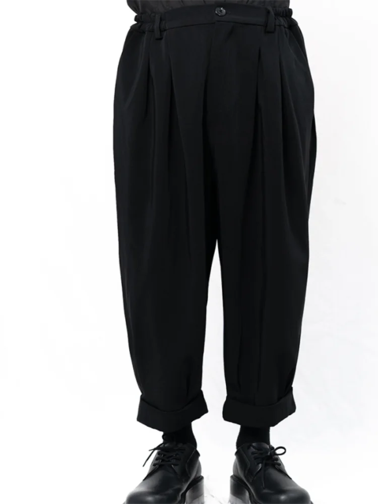 Men's Casual Style Nine Cent Pants Super Loose Fashion Haren Pants
