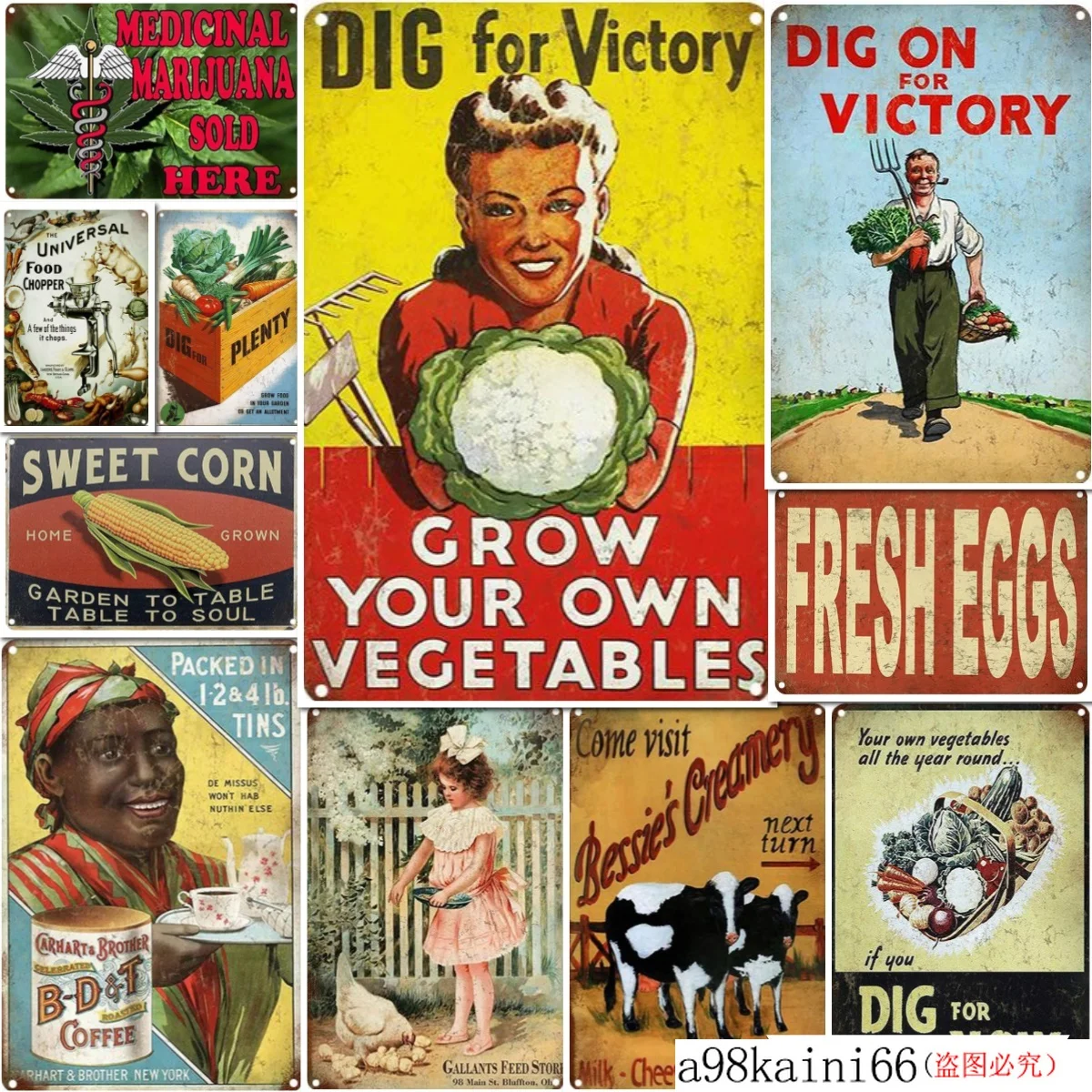 Dig On для Виктории фермерская работа жестяная вывеска Бар Паб Клуб человек пещера