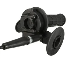 22 мм мотоциклетная поворотная рукоятка управления дроссельной заслонкой на руле Черная Стильная 1 пара ручных ручек с кабелем для питбайк 50cc 190cc аксессуары